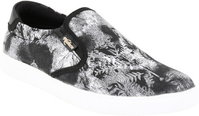 

Voila Printed Slip On Sneakers For Men(Black