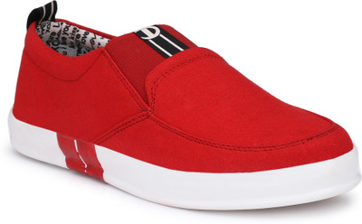 

Kytun Slip On Sneakers For Men(Red