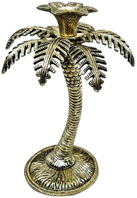 KridayKraft Decorative Showpiece  -  17 cm(Aluminium, Gold)