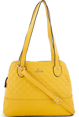 

Lavie Women Casual Yellow Genuine Leather Sling Bag