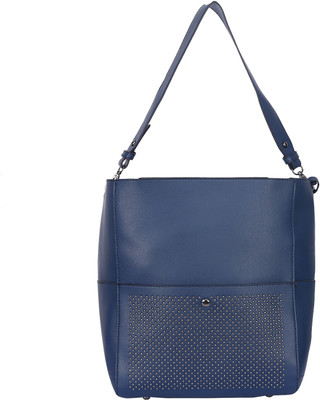 

Fiona Trends Women Casual Blue PU Shoulder Bag