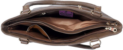 

cenzoni Women Casual Brown PU Tote