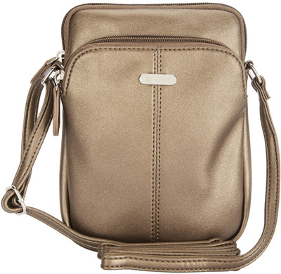 

Lavie Women Casual Brown Genuine Leather Sling Bag