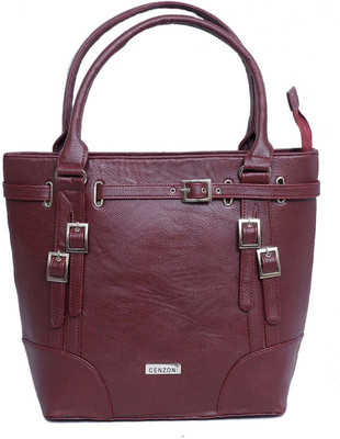 

Cenzoni Women Casual Maroon PU Tote