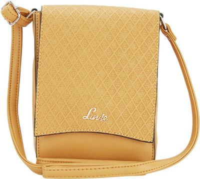 

Lavie Women Casual Yellow Genuine Leather Sling Bag