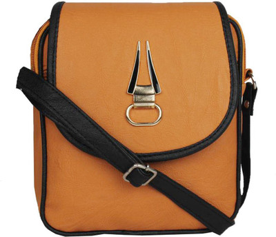 

XASIO Lite Women Casual Tan PU Sling Bag