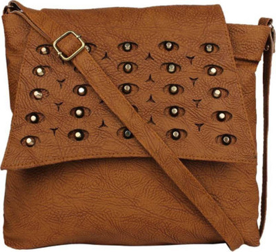 

Wrodss Women Casual Multicolor PU, Cotton Sling Bag
