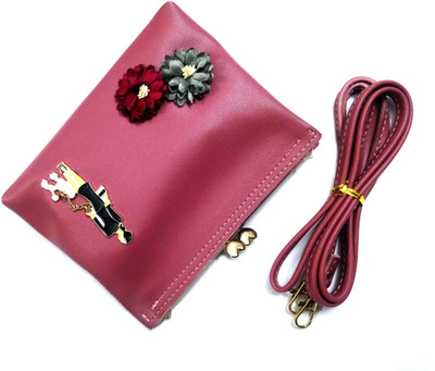 

OBEROI Women Casual Pink Jute Sling Bag