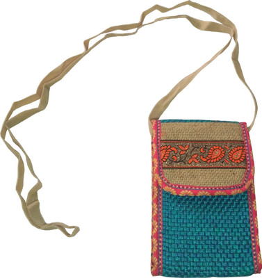 

GREAN Girls Casual Multicolor Jute, Cotton Sling Bag