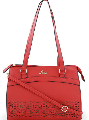 

Lavie Women Casual Red Genuine Leather Sling Bag