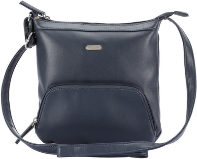 

Lavie Women Evening/Party Blue Genuine Leather Sling Bag