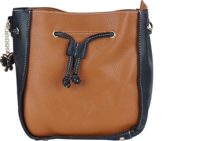 

Butterflies Women Casual Brown PU Sling Bag
