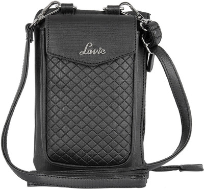 

Lavie Women Casual Black Genuine Leather Sling Bag