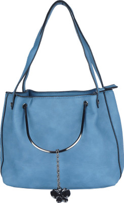 

Butterflies Women Casual Blue PU Shoulder Bag