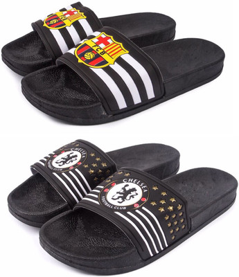 

Brauch Black FC Barcelona And Chelsea Combo Of 2 Slides