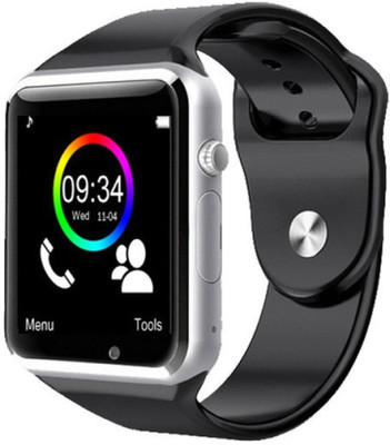 

CASVO Bluetooth Smart Watch For A390Silver Camera and Sim Card /Memory Card Support With Touch Screen (Silver) Silver Smartwatch(Black Strap Free Size)