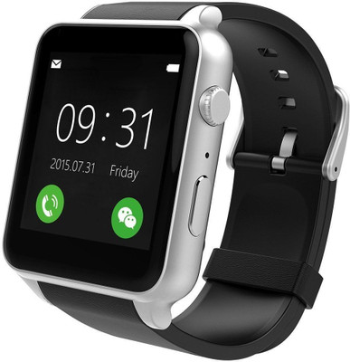 

CASVO Bluetooth Smart Watch For GalaxyOn7Pro Camera and Sim Card /Memory Card Support With Touch Screen (Silver) Silver Smartwatch(Black Strap Free Size)