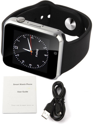 

CASVO Bluetooth Smart Watch For AscendY320 Camera and Sim Card /Memory Card Support With Touch Screen (Silver) Silver Smartwatch(Black Strap Free Size)