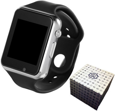 

CASVO Bluetooth Smart Watch For OneE9Plus Camera and Sim Card /Memory Card Support With Touch Screen (Silver) Silver Smartwatch(Black Strap Free Size)