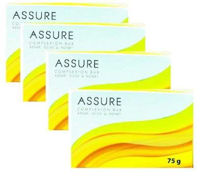 

Assure Kesar, Olive & Honey Soap(300 g, Pack of 4)