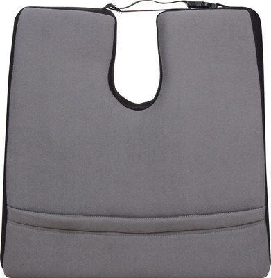 

Sankat Mochan Seat Cushion Regular Back Support(Black, Grey