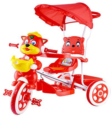 

STEPUPP BABY TRICYCLE FOR KIDS WITH FRONT OR BACK BASKET AND CANOPY AND PARENT HANDLE OR MUSICAL TRICYCLE YELLOW, RED COLOUR KIDS TRICYCLE RECOMMENDED TRICYCLE FOR BABY GIRL OR TRICYCLE FOR BABY BOY OR TRICYCLE FOR TODDLER GIRL OR TRICYCLE FOR TODDLER BOY