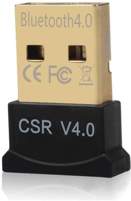 spincart Mini USB Bluetooth Adapter,CSR 4.0 USB Bluetooth Dongle Receiver Gold Plated for Laptop PC Computer Support Windows 10 8 7 Vista XP 32/64 Bit USB Adapter(Black)