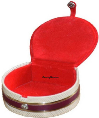 

OmneityHuckster Mini Bangles Case OmneityHuckster Pack of 8Pcs Latest Designer Velvet Mini Bangle small Box Travel Case Jewellery Vanity Box(Red) Vanity Box(Red)
