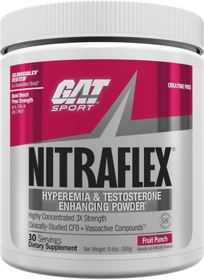 

GAT Nitraflex, 30 Serving, Fruit Punch (Fresh Stock)(300 g)