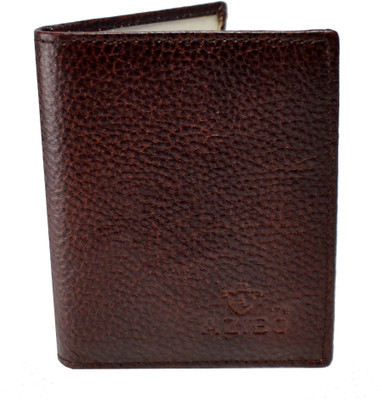 

Azibo Men Casual Brown Genuine Leather Card Holder(18 Card Slots)