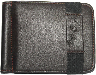 

woodland1 Men Casual Black Artificial Leather Card Holder(6 Card Slots), Brown