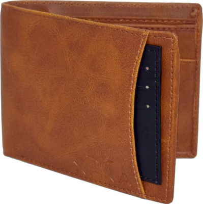 

XPRA Men Tan Genuine Leather Wallet(9 Card Slots)