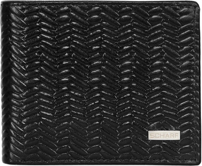 

SCHARF Men Multicolor Genuine Leather Wallet(3 Card Slots), Jet black