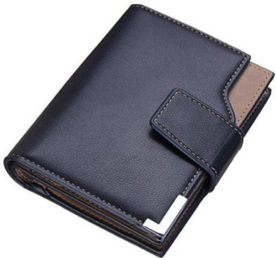

SPL Men Casual Blue Artificial Leather Wallet(9 Card Slots), Deep blue