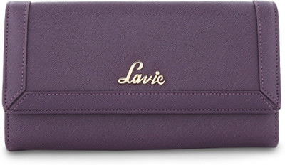 

Lavie Women Casual Purple Genuine Leather Wallet(12 Card Slots)