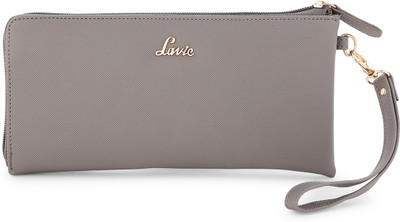 

Lavie Women Casual Grey Genuine Leather Wallet(12 Card Slots)