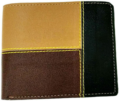 

IGNOTO Men Casual Brown, Tan Artificial Leather Wallet(3 Card Slots), Black;brown