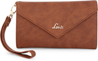 

Lavie Women Casual Brown Genuine Leather Wallet(7 Card Slots)