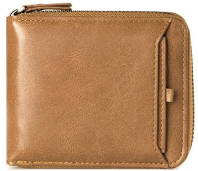 

SPL Men Casual Khaki Artificial Leather Wallet(11 Card Slots), Brown