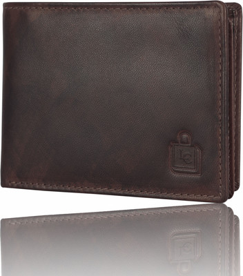 

Le Craf Men Brown Genuine Leather Wallet(6 Card Slots)
