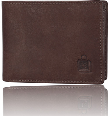 Le Craf Men Casual Brown Genuine Leather Wallet(6 Card Slots)