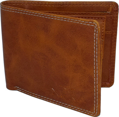 

Xpra Men Tan Genuine Leather Wallet(9 Card Slots)