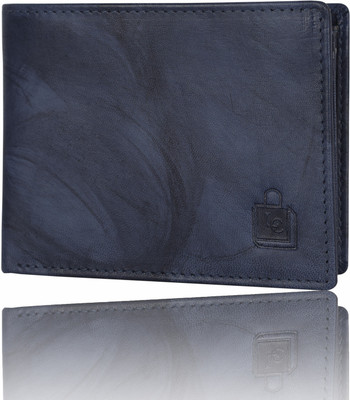 

Le Craf Men Casual Blue Genuine Leather Wallet(6 Card Slots), Navy