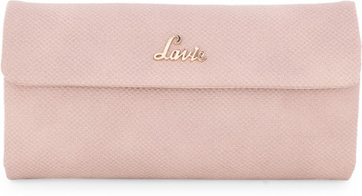 

Lavie Women Casual Pink Genuine Leather Wallet(12 Card Slots)