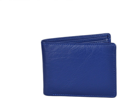 

hydensyde Men Blue Genuine Leather Wallet(6 Card Slots)