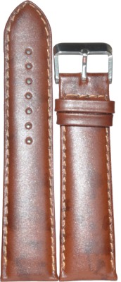 Flipkart - SURU Plain Padded SP22T 22 mm Genuine Leather Watch Strap(Tan)