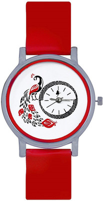 

Vitrag Fashion vfwatdialmorwhite dial mor red Watch - For Women