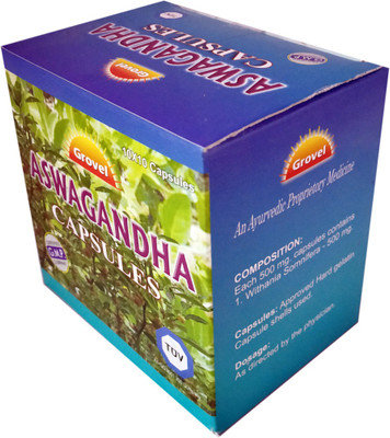 

Grovel Ashwagandha Capsules - 100 Capsules(200 g)
