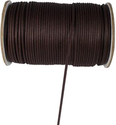 

Sparkle Jewellery Making Dark Brown cotton wax cord 1MM-100MTR
