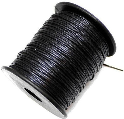 

Sparkle Black cotton wax cord-0.5MM-001